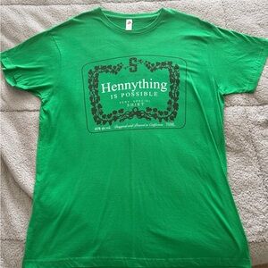Green Graphic T-Shirt ( Hennything is Possible)